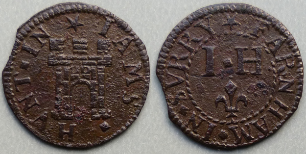 Farnham, Jams Hunt farthing token Farnham, Jams Hunt farthing token